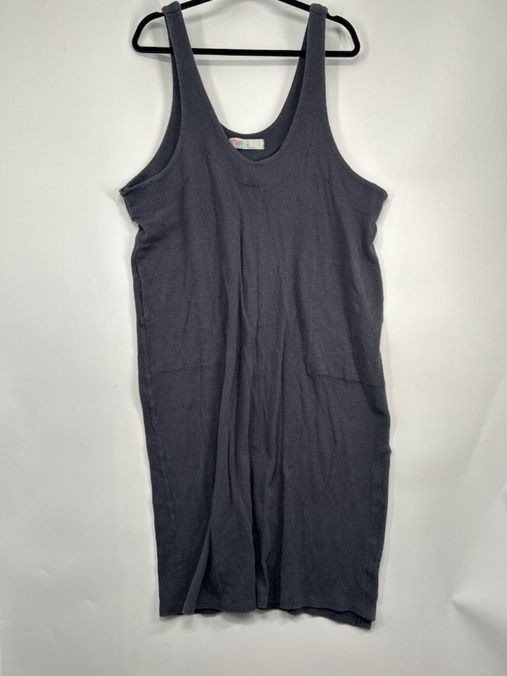 Free People Medium Gray Beach Cover Up Dress Size M Leg Split Boho Summer